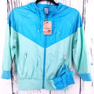 Nike | Zip Up Jacket Retro Colors w/ Bag XS/S